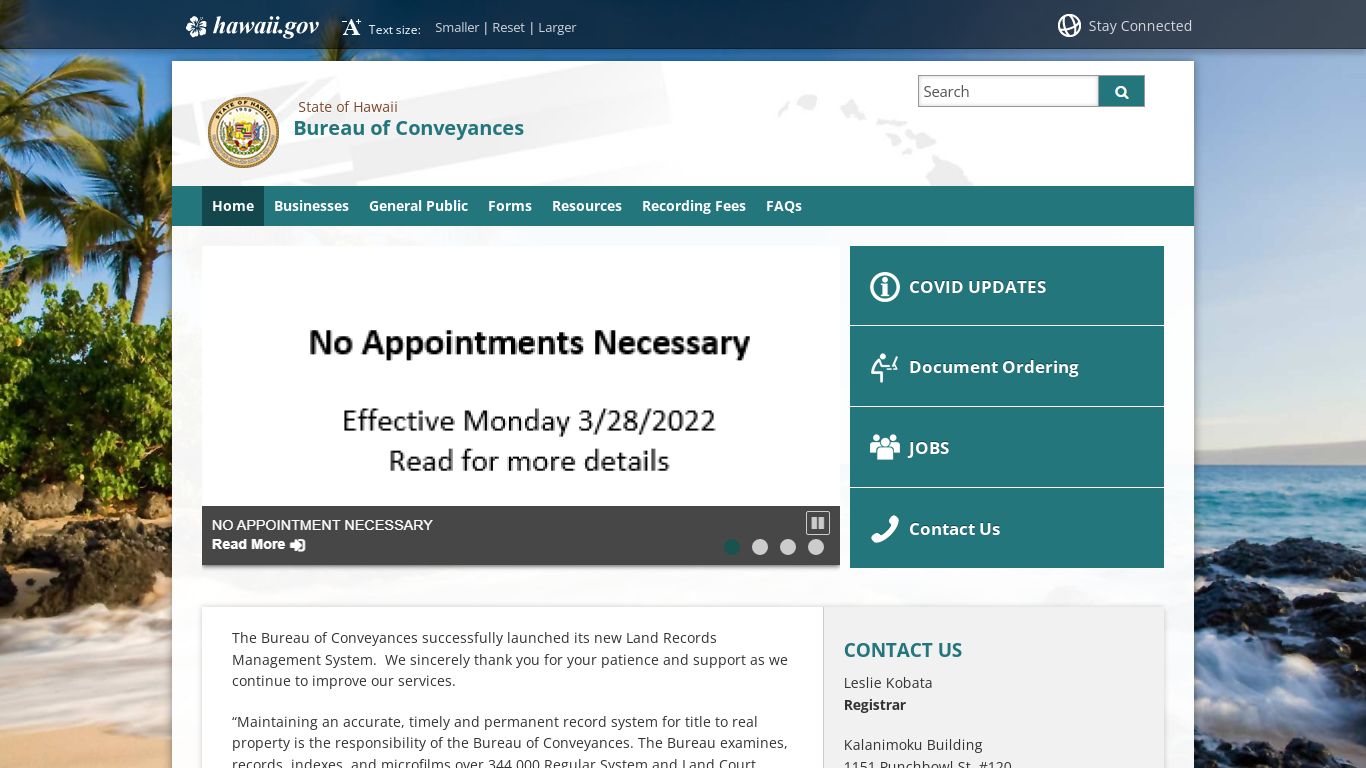 Bureau of Conveyances