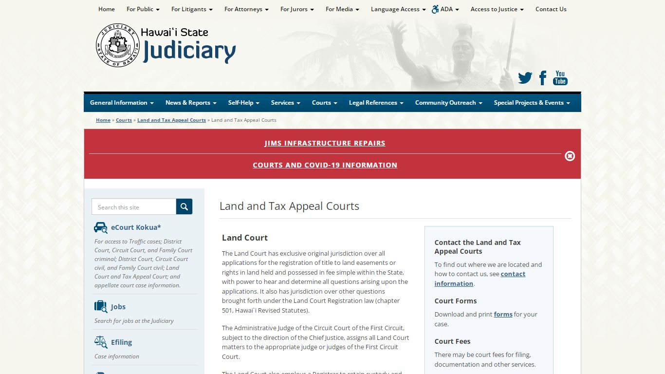 Judiciary | Land and Tax Appeal Courts